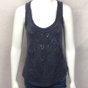 Anthropologie Deletta Embroidered Tank Top